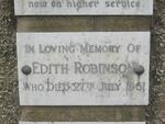 ROBINSON Edith -1961