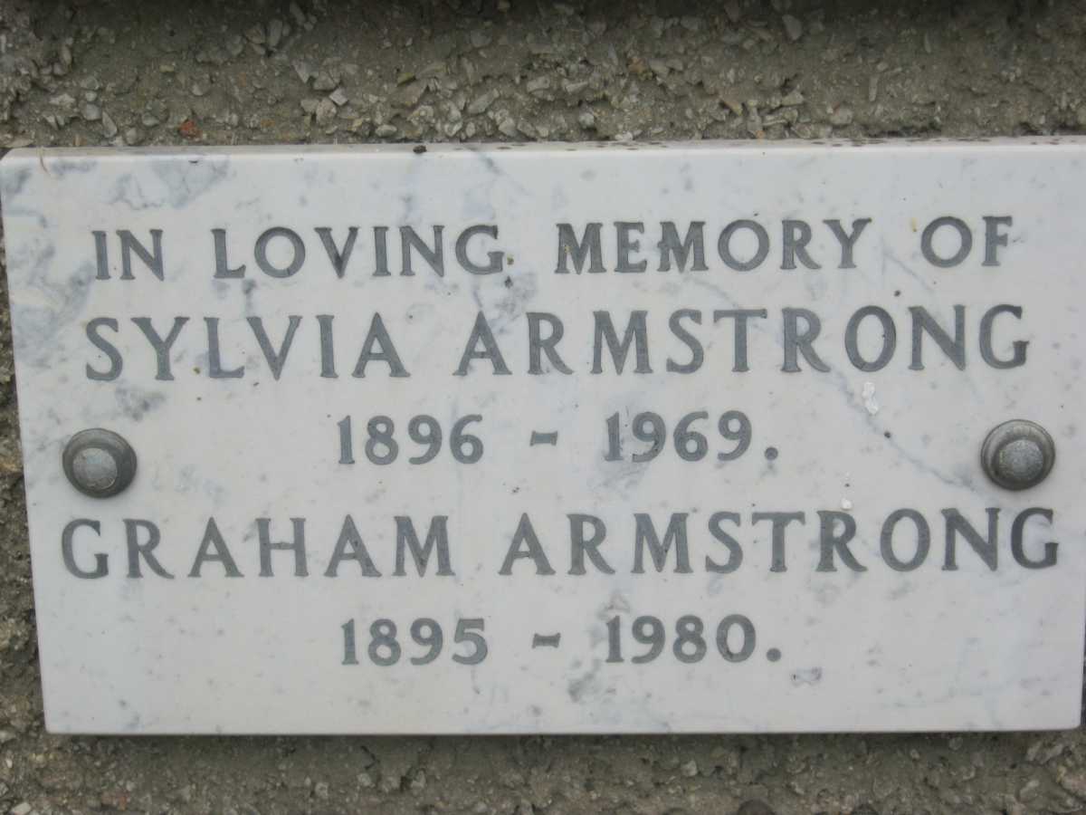 ARMSTRONG Graham 1895-1980 & Sylvia 1896-1969
