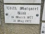 KIDD Edith Margaret 1877-1977