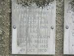 NICOLSON Ernest Henry 1884-1966 & Hilda MILES 1885-1970