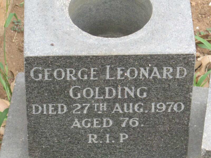 GOLDING George Leonard -1970 