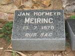 MEIRING Jan Hofmeyr -1978