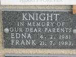 KNIGHT Frank -1983 & Edna -1981