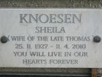 KNOESEN Sheila 1927-2010