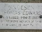 KNOESEN Thomas Edward 1922-1987