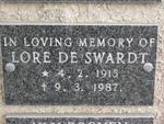 SWARDT Lore, de 1915-1987