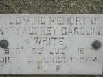 WHITE Mary Audrey Caroline 1917-1974