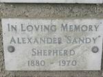 SHEPHERD Alexander 1880-1970