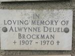 BROCKMAN Alwynne Deuel 1907-1970