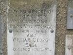 SAGE William George 1900-1974 & Irene Violet 1909-1968