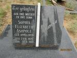 ASHPOLE Sophia Elizabeth nee APPELGRYN 1925-1980