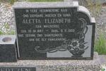 COERTZEN Aletta Elizabeth nee MALHERBE 1897-1955
