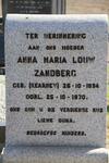 ZANDBERG Anna Maria Louw nee KEARNEY 1894-1970