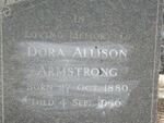 ARMSTRONG Dora Allison 1880-1956