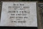 WALT Jacob S., v.d. 1883-1935
