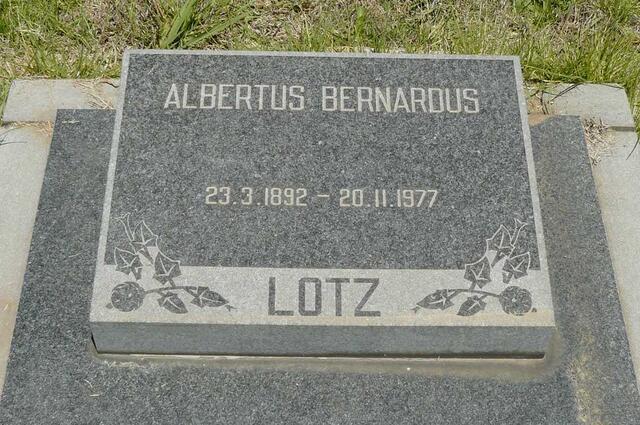 LOTZ Albertus Bernardus 1892-1977