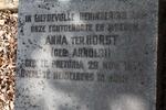 HORST Anna, Ter nee ARNOLDI 1870-1919