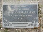 KRIGE Abraham Charles 1904-1964