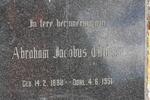 CILLIERS Abraham Jacobus 1888-1951