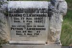 LIEBENBERG Barend C. 1887-1928 :: LIEBENBERG Petrus S. 1927-1929