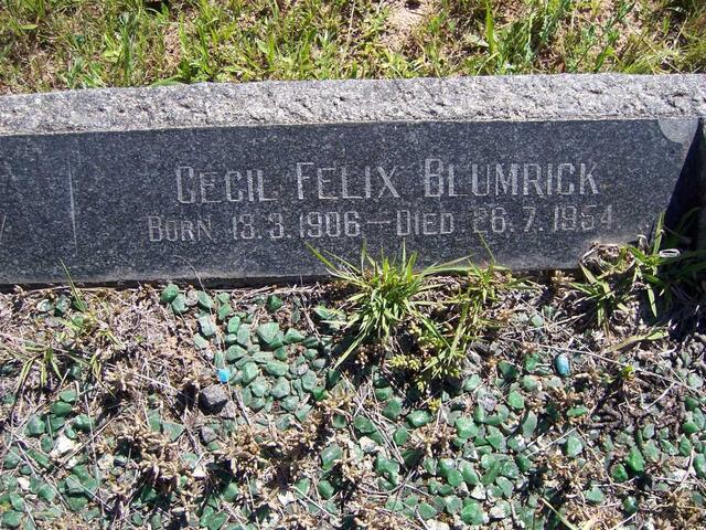 BLUMRICK Cecil Felix 1906-1954