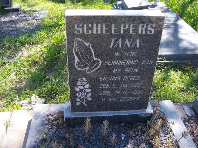 SCHEEPERS Tana 1960-1991