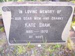 SHAW Kate 1885-1970