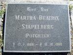 STAPELBERG Martha Beatrix nee POTGIETER 1888-1966
