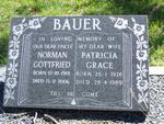 BAUER Norman Gottfried 1919-2006 & Patricia Grace 1926-1989