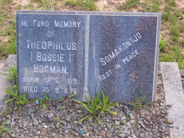 BOSMAN Theophilus 1919-1976