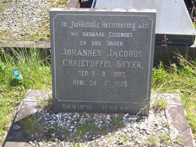 GEYER Johannes Jacobus Christoffel 1897-1965