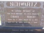 SCHWARTZ Robert 1917-1986 & Louisa 1904-1994
