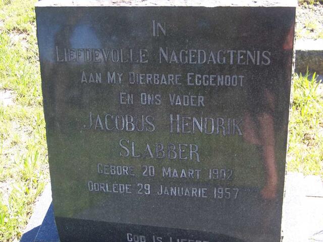 SLABBER Jacobus Hendrik 1902-1957