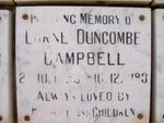 CAMPBELL Lorne Duncomb 1923-1983
