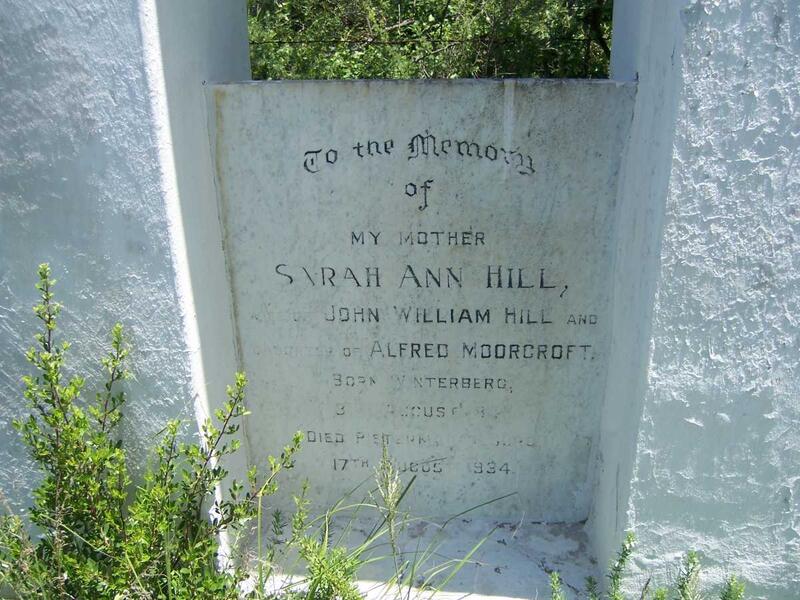 HILL Sarah Ann 1841-1934