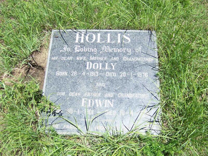 HOLLIS Edwin 1901-1990 & Dolly 1913-1976
