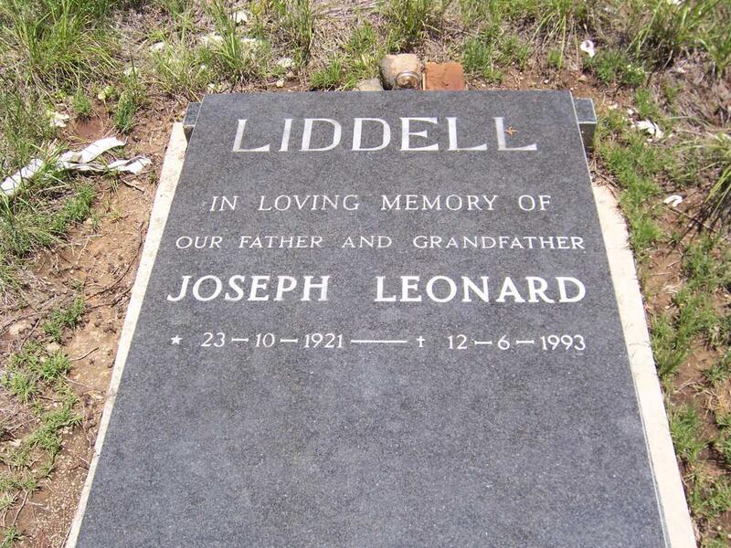 LIDDELL Joseph Leonard 1921-1993