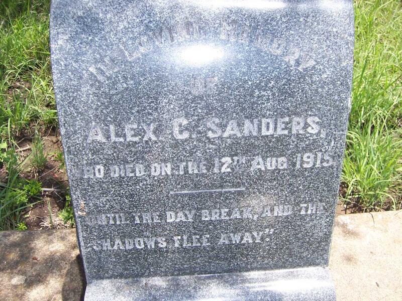 SANDERS Alex C. -1915