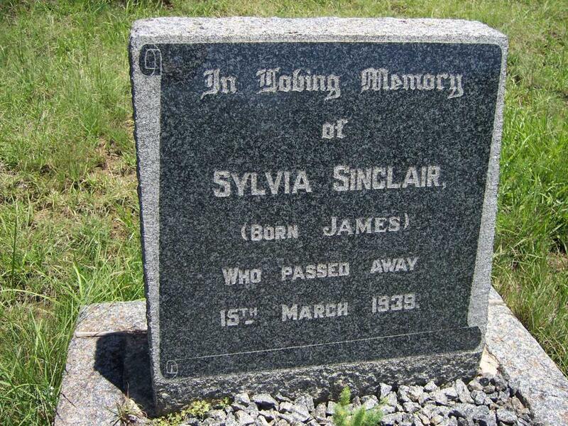 SINCLAIR Sylvia nee JAMES -1939