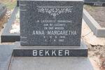 BEKKER Richard Davidson 1924- & Anna Margaretha 1930-1982