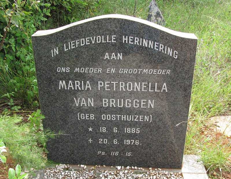 BRUGGEN Maria Petronella, van nee OOSTHUIZEN 1885-1976