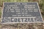 COETZEE Jacobus Hendrik 1882-1963 & Louisa HOOK 1903-1950