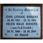 BIKKERS John 1901-1978 & Helen Maud FLETCHER 1908-2004