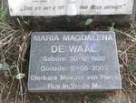 WAAL Maria Magdalena, de 1930-2003