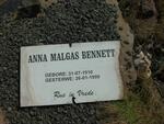 BENNETT Anna Malgas 1910-1999