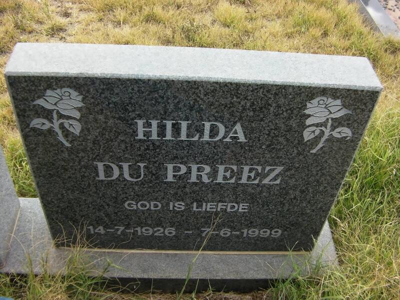 PREEZ Hilda, du 1926-1999