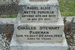 PARKMAN Charles Stewart  -1943 & Mabel Alice Watts -1938