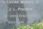 PIDCOCK J.L. -1958