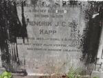 KAPP Hendrik J.C.L. 1873-1947 & Petronella M. STANDER 1880-