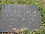 LLOYD Dorothea Isobel Moodie nee KEANE 1894-1937